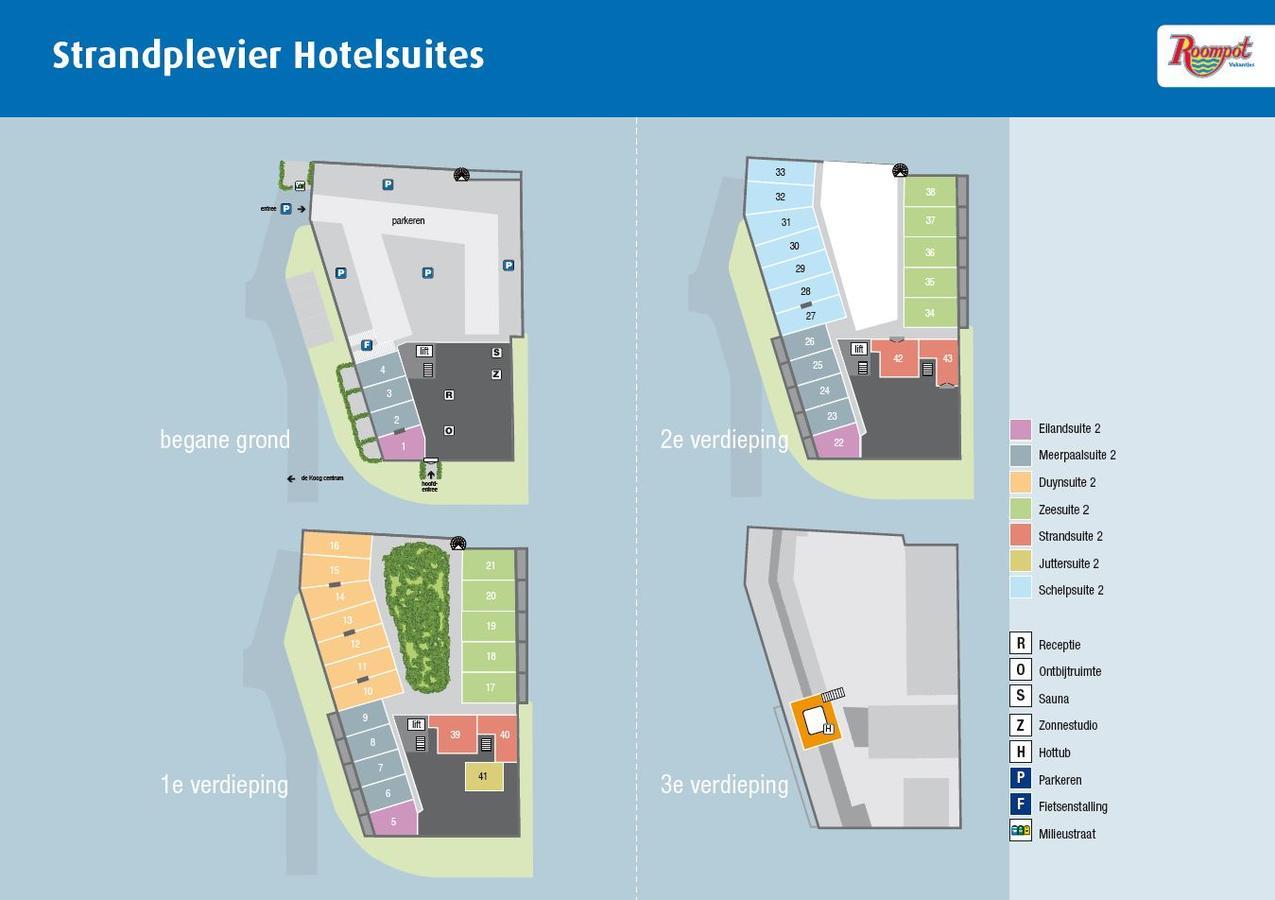 Roompot Strandplevier Hotelsuites Де Коох Екстериор снимка